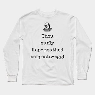 Sarcastic Shakespeare Long Sleeve T-Shirt